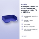 BANDEJA EXACOMPTA AZUL COMBOMAXI APAISADA  240 X 70 X 340 MM - características principales