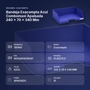 BANDEJA EXACOMPTA AZUL COMBOMAXI APAISADA  240 X 70 X 340 MM - resumen de atributos