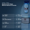 BOTELLA 0,50CL AGUA MINERAL NATURAL LA SERRETA - resumen de atributos