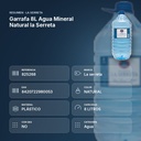 GARRAFA 8L AGUA MINERAL NATURAL LA SERRETA  - resumen de atributos