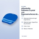 ALFOMBRILLA FELLOWES CRYSTAL CON REPOSAMUÑECAS DE GEL AZUL - características principales