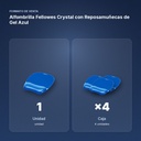 ALFOMBRILLA FELLOWES CRYSTAL CON REPOSAMUÑECAS DE GEL AZUL - formato de venta: caja de 4