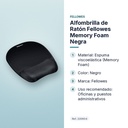 ALFOMBRILLA DE RATÓN FELLOWES MEMORY FOAM NEGRA - características principales