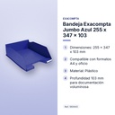 BANDEJA EXACOMPTA JUMBO AZUL 255 X 347 X 103 - características principales