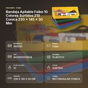BANDEJA APILABLE FAIBO 10 COLORES SURTIDOS 210 CONICA 230 X 145 X 30 MM - resumen de atributos