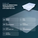 GAVETA MINISTERIO TRANSPARENTE 375x265x90 mm - resumen de atributos