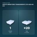 GAVETA MINISTERIO TRANSPARENTE 375x265x90 mm - formato de venta: caja de 20