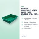 GAVETA MINISTERIO VERDE FAIBO PARA MUEBLE 375 x 265 x 90 mm - características principales