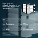 SET DE 3 BANDEJAS DE CON ELEVADORES JUMBORACK ARCHIVO2000 - resumen de atributos