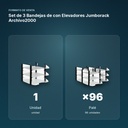 SET DE 3 BANDEJAS DE CON ELEVADORES JUMBORACK ARCHIVO2000 - formato de venta: palé de 96