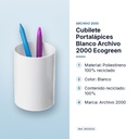 CUBILETE PORTALÁPICES BLANCO ARCHIVO 2000 ECOGREEN - características principales