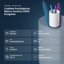 CUBILETE PORTALÁPICES BLANCO ARCHIVO 2000 ECOGREEN - resumen de atributos
