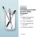 CUBILETE PORTALÁPICES CRISTAL ARCHIVO 2000 ECOGREEN - características principales