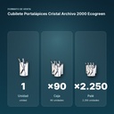 CUBILETE PORTALÁPICES CRISTAL ARCHIVO 2000 ECOGREEN - formato de venta: caja de 90, palé de 2250