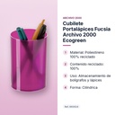 CUBILETE PORTALÁPICES FUCSIA ARCHIVO 2000 ECOGREEN - características principales