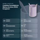 CUBILETE PORTALÁPICES MALVA ARCHIVO 2000 ECOGREEN - resumen de atributos