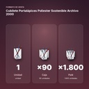 CUBILETE PORTALÁPICES POLIESTER SOSTENIBLE ARCHIVO 2000 - formato de venta: caja de 90, palé de 1800