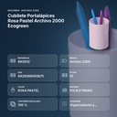 CUBILETE PORTALÁPICES ROSA PASTEL ARCHIVO 2000 ECOGREEN - resumen de atributos