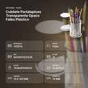 CUBILETE PORTALAPICES TRANSPARENTE OPACO FAIBO  PLÁSTICO - resumen de atributos