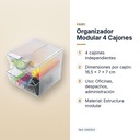 ORGANIZADOR MODULAR 4 CAJONES - características principales
