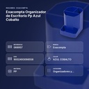 EXACOMPTA ORGANIZADOR DE ESCRITORIO PP AZUL COBALTO - resumen de atributos