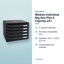 MÓDULO INDIVIDUAL BIG-BOX PLUS 5 CAJONES A4+  - características principales