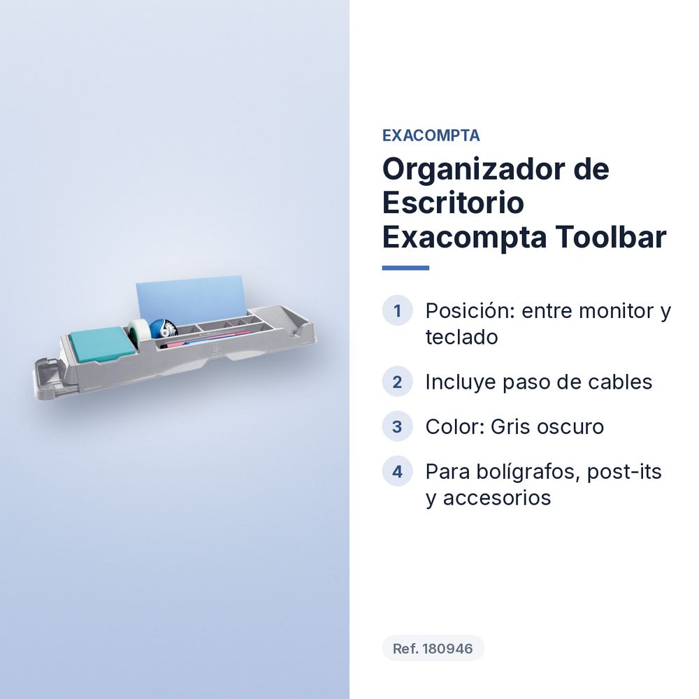 ORGANIZADOR DE ESCRITORIO EXACOMPTA TOOLBAR - características principales
