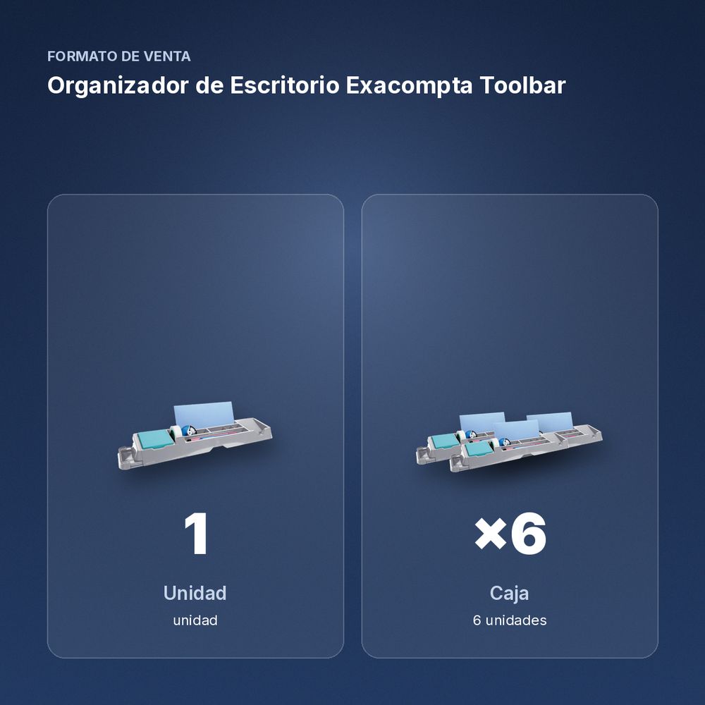 ORGANIZADOR DE ESCRITORIO EXACOMPTA TOOLBAR - formato de venta: caja de 6