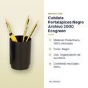 CUBILETE PORTALÁPICES NEGRO ARCHIVO 2000 ECOGREEN - características principales