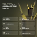 CUBILETE PORTALÁPICES NEGRO ARCHIVO 2000 ECOGREEN - resumen de atributos