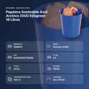 PAPELERA SOSTENIBLE AZUL ARCHIVO 2000 ECOGREEN 18 LITROS - resumen de atributos