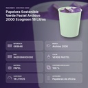 PAPELERA SOSTENIBLE VERDE PASTEL ARCHIVO 2000 ECOGREEN 18 LITROS - resumen de atributos