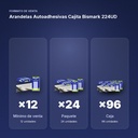 ARANDELAS AUTOADHESIVAS CAJITA BISMARK 224UD - formato de venta: paquete de 24, caja de 96