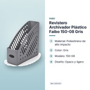 REVISTERO ARCHIVADOR PLÁSTICO FAIBO 150-08 GRIS  - características principales