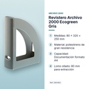 REVISTERO ARCHIVO 2000 ECOGREEN GRIS - características principales