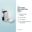 ARCHIVADOR ELBA-RADO FOLIO NEGRO  - características principales