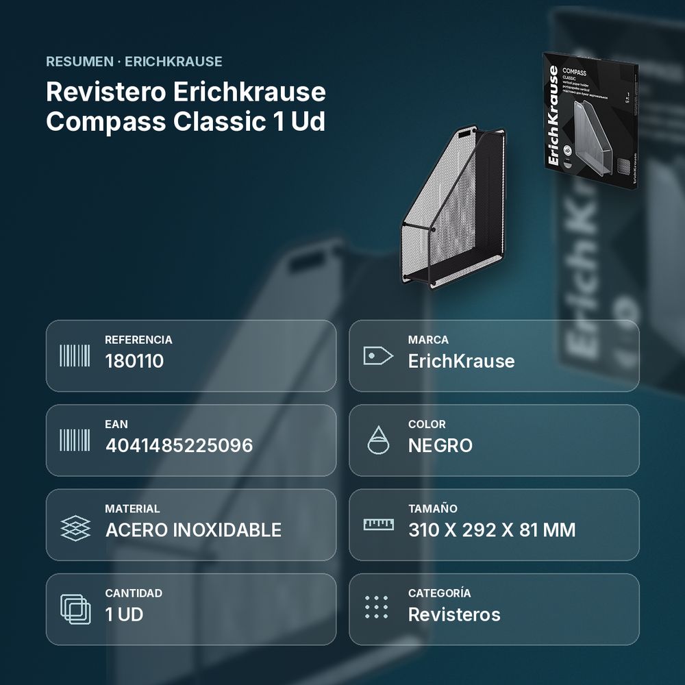 REVISTERO ERICHKRAUSE COMPASS CLASSIC 1 UD - resumen de atributos