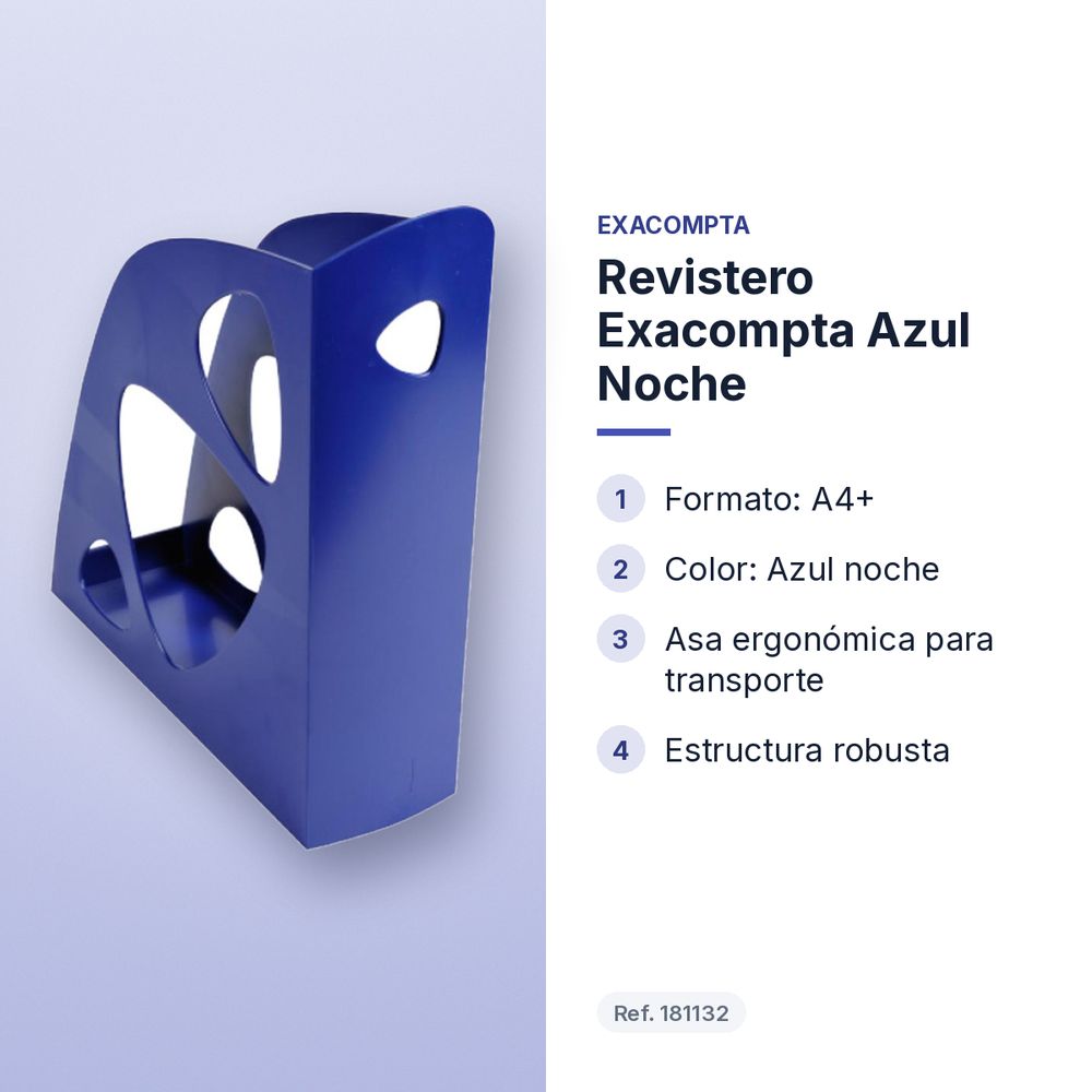 REVISTERO EXACOMPTA AZUL NOCHE - características principales