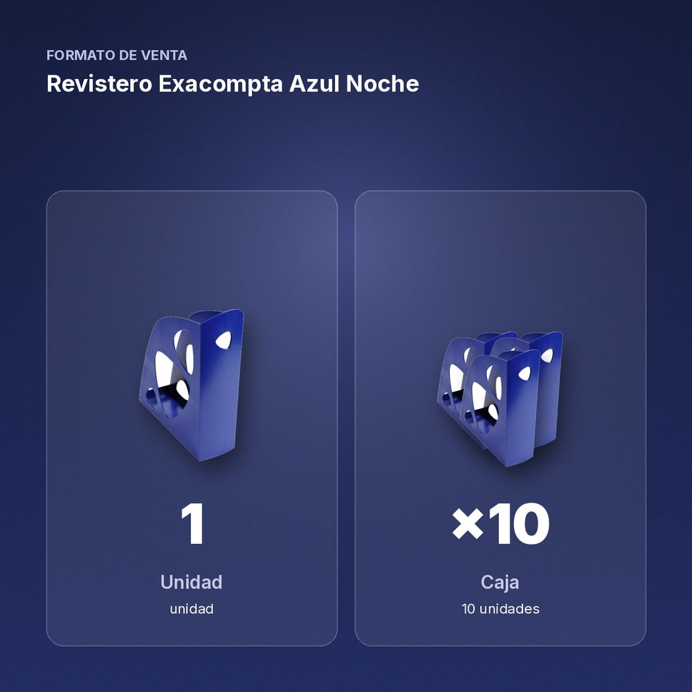 REVISTERO EXACOMPTA AZUL NOCHE - formato de venta: caja de 10