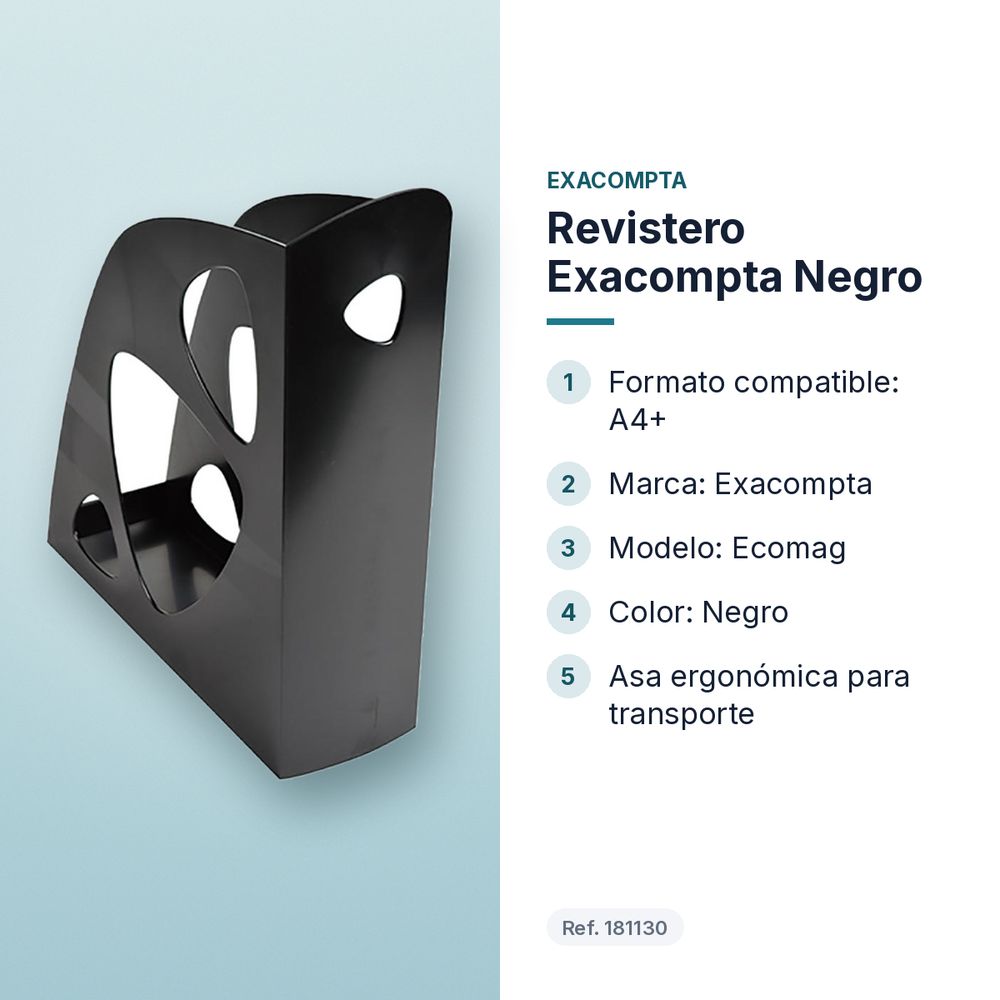 REVISTERO EXACOMPTA NEGRO  - características principales