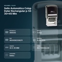 SELLO AUTOMÁTICO COLOP DATER RECTANGULAR P-53 30X45 MM - resumen de atributos