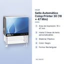 SELLO AUTOMÁTICO COLOP PRINTER 30 (18 × 47 MM) - características principales