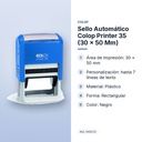 SELLO AUTOMÁTICO COLOP PRINTER 35 (30 × 50 MM) - características principales