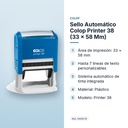 SELLO AUTOMÁTICO COLOP PRINTER 38 (33 × 58 MM) - características principales