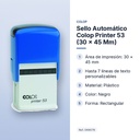 SELLO AUTOMÁTICO COLOP PRINTER 53 (30 × 45 MM) - características principales