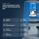 SELLO AUTOMÁTICO COLOR PRINTER R45 REDONDO 45 MM - resumen de atributos
