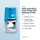 SELLO AUTOMÁTICO COLOR PRINTER R50 REDONDO 50 MM - características principales