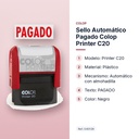 SELLO AUTOMÁTICO PAGADO COLOP PRINTER C20 - características principales