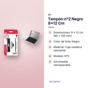TAMPÓN Nº2 NEGRO 8X12 CM - características principales