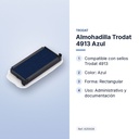 ALMOHADILLA TRODAT 4913 AZUL - características principales